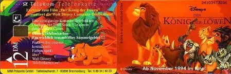 Telefonkarte S 45 11.94 König der Löwen (I), DD 2410