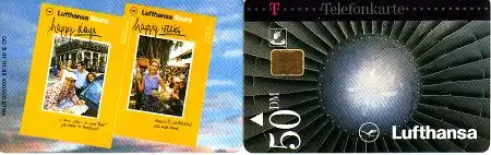 Telefonkarte S 01 01.95 Lufthansa, happy days, DD 1501