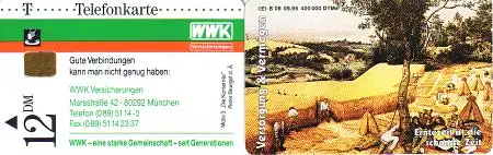 Telefonkarte S 09 05.95 WWK Versicherungen Erntezeit (III), DD 1505