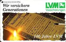 Telefonkarte S 09 09.96 LVM Versicherungen, DD 5608 nicht fluoreszierend