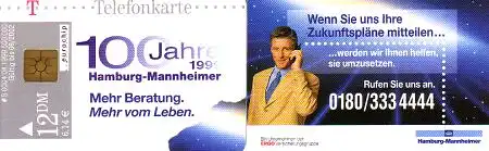 Telefonkarte S 0004 04.1999 Hamburg Mannheimer Versicherung, DD 3904