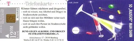 Telefonkarte S 08 06.1999 Bund gegen Alkohol und Drogen, DD 3906