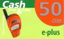 Handykarte e plus, Cash Free & Easy, 50 DM