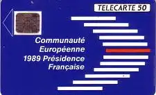 Telefonkarte Frankreich, Communauté Europénne 1989 Présidence Francaise, 50