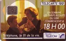 Telefonkarte Frankreich, Téléphone, le fil de la vie, 120