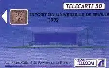 Telefonkarte Frankreich, Exposition universelle de Seville 1992, 50