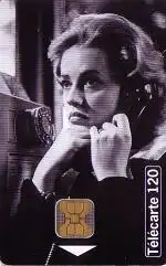 Telefonkarte Frankreich, Telephone et Cinema (10), Jeanne Moreau, 120