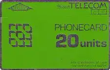Telefonkarte Großbritannien, grüne Karte, 20