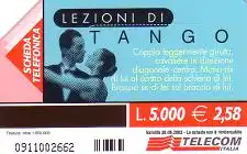 Telefonkarte Italien, Tango, 5000/2,58