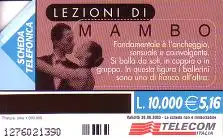 Telefonkarte Italien, Mambo, 10000/5,16