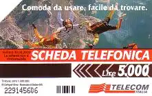 Telefonkarte Italien, Fallschirmspringer, 5000