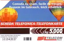 Telefonkarte Italien, Heißluftballons, 5000