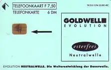 Telefonkarte Niederlande 015, Goldwell, F 7,50 / DM 6