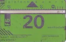 Telefonkarte Niederlande ptt, grüne Karte, 5