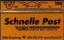 Telefonkarte Österreich, EMS Express Mail Service, 100