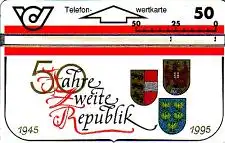 Telefonkarte Österreich, 50 Jahre zweite Republik, 50
