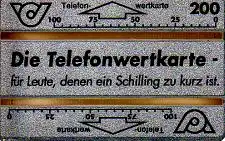 Telefonkarte Österreich, für Leute, denen ein Schilling zu kurz ist, 200