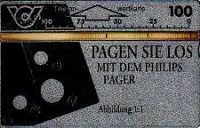Telefonkarte Österreich, Philips Pager, 100