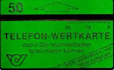 Telefonkarte Österreich, damit Sie noch einfacher, Rückseite Österr. Direkt, 50