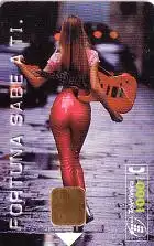 Telefonkarte Spanien, Fortuna, Frau mit Gitarre, 1000