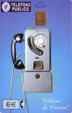 Telefonkarte Spanien, Öffentliches Münz-Telefon, 6