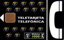 Telefonkarte Spanien, Teletarjeta Telefónica, 1000