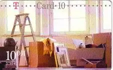 Calling Card, T Card, Umzug, Rücks. Deutsche Post auf weißem Grund, 10 DM/5,11 €