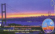 Telefonkarte Türkei, World Radiocommunication Conference Istanbul - Brücke, 100