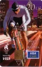 Calling Card, Visa Cash, Olympia Atlanta 1996, Radfahrer, 20 $