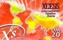 Calling Card, XCESS, Weltkarte, DM 20