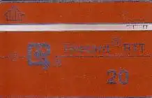 Telefonkarte unbekanntes Land, RTT, Karte orange, 20