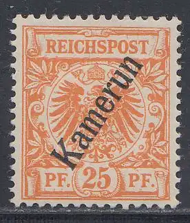 Deutsche Kolonien, Kamerun MiNr 5, "Krone/Adler"