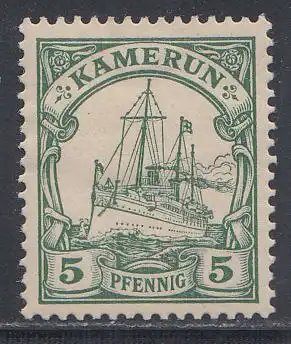 Deutsche Kolonien, Kamerun MiNr 8, Kaiseryacht "Hohenzollern"