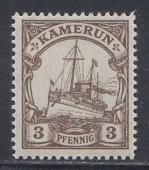 Deutsche Kolonien, Kamerun MiNr 20, Kaiseryacht "Hohenzollern"