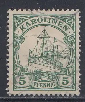 Deutsche Kolonien, Karolinen, MiNr 8, Kaiseryacht "Hohenzollern"