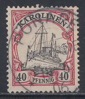 Deutsche Kolonien, Karolinen, MiNr 13, Kaiseryacht "Hohenzollern"
