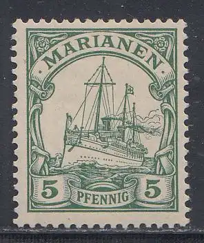 Deutsche Kolonien, Marianen MiNr. 8, Kaiseryacht "Hohenzollern",