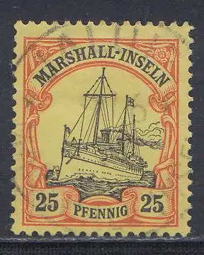 Deutsche Kolonien, Marshall-Inseln MiNr 17, Kaiseryacht "Hohenzollern"