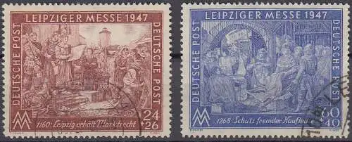 D,All.Bes.,Gem, Mi.Nr. 941-42IIB Satz Leipziger Frühjahrsmesse 1947 (2 Werte)