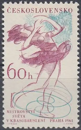 Tschechoslowakei Mi.Nr. 1247 Eiskunstlauf (60)