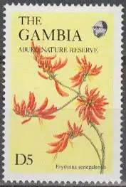 Gambia Mi.Nr. 697 Blumen, Erythrina senegalensis (5)