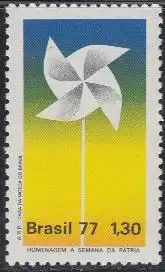 Brasilien Mi.Nr. 1618 Woche des Vaterlandes, Papierwindmühle (1,30)