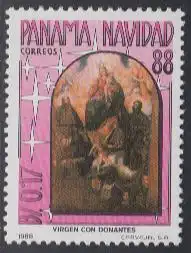 Panama Mi.Nr. 1681 Weihnachten 1988, Gemälde Maria mit Wohltätern (0,17)