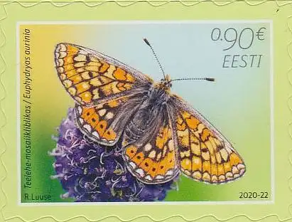 Estland MiNr. 992 Schmetterling des Jahres Skabiosen-Scheckenfalter skl. (0,90)