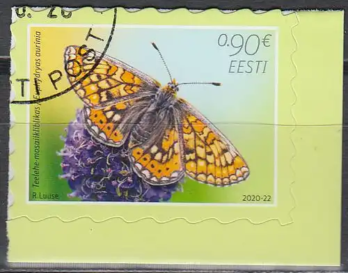 Estland MiNr. 992 Schmetterling des Jahres Skabiosen-Scheckenfalter skl. (0,90)