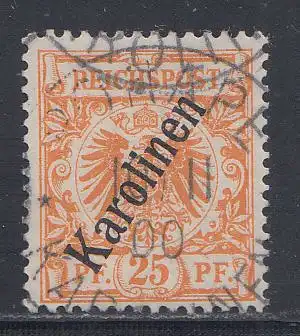 Deutsche Kolonien, Karolinen, MiNr 5II, "Krone/Adler"