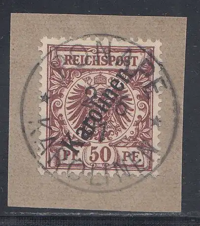 Deutsche Kolonien, Karolinen, MiNr 6II, "Krone/Adler"