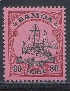 Deutsche Kolonien, Samoa MiNr. 15, Kaiseryacht "Hohenzollern"