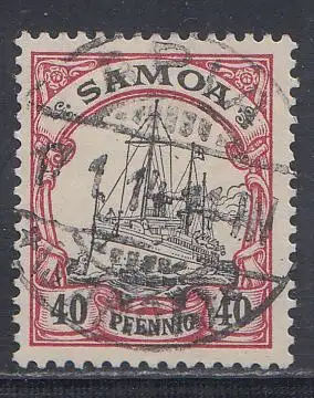 Deutsche Kolonien, Samoa MiNr. 13, Kaiseryacht "Hohenzollern"