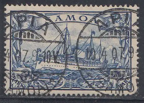 Deutsche Kolonien, Samoa MiNr. 17, Kaiseryacht "Hohenzollern"